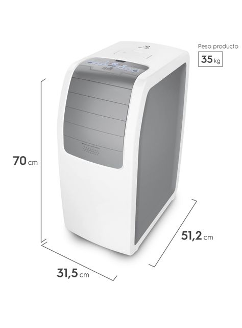 Aire Acondicionado Portatil 12.000 BTU frío/calor-1