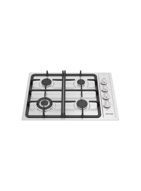 Encimera a Gas 4 Platos Encendido Eléctrico FCE 4.3HF T Inox-0