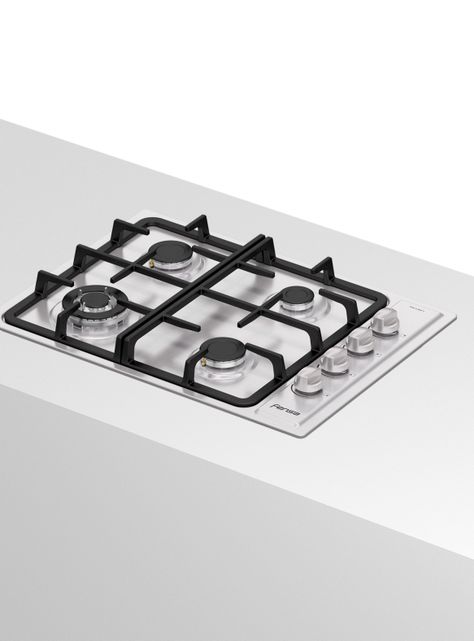 Encimera a Gas 4 Platos Encendido Eléctrico FCE 4.3HF T Inox-4