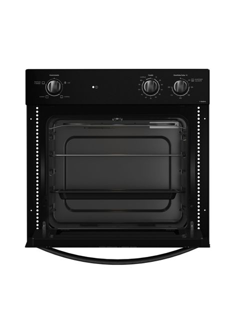 Horno Empotrable Eléctrico 66L Cavidad Esmaltada F 1060N A Negro-3