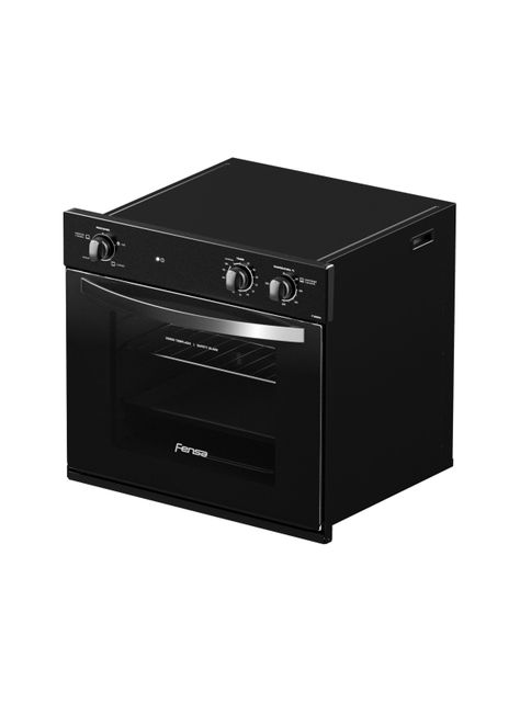 Horno Empotrable Eléctrico 66L Cavidad Esmaltada F 1060N A Negro-5