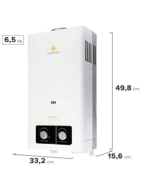 Calefont Gas Licuado 7 Litros Tiro Natural Essential 7 Eco-1