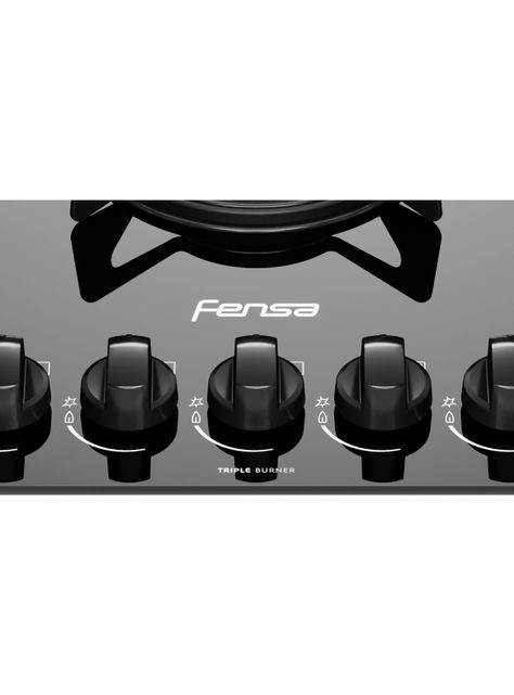 Encimera a Gas 5 Platos Fensa Vitrocerámica F GC75V A-5