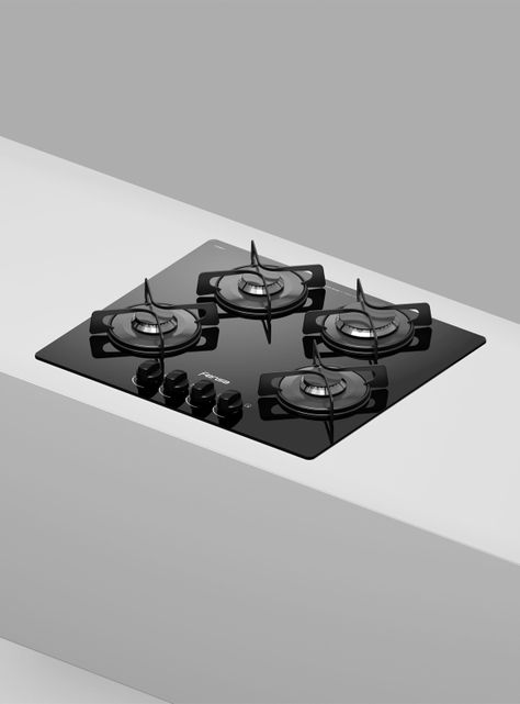 Encimera a Gas 4 Platos Fensa Vitrocerámica F GC60V A-4