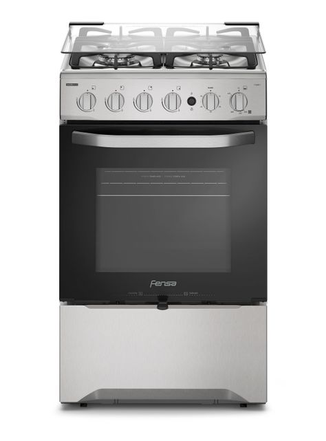 Cocina a Gas 4 Platos Fensa VaporBake y Timer F 2606 T-0