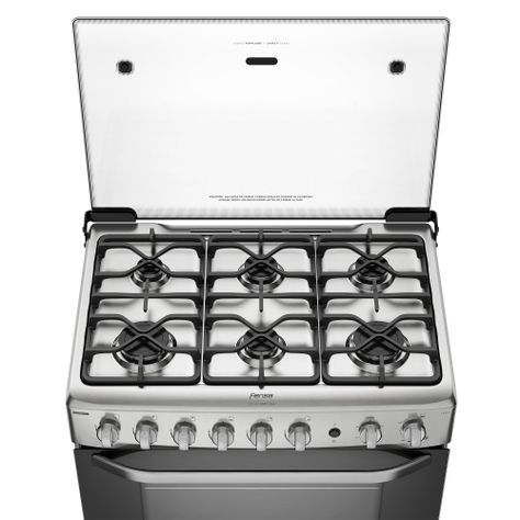 Cocina a Gas 6 Platos Fensa VaporBake y Timer F 5300 T-4
