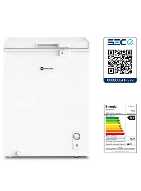 Congelador Freezer Horizontal 142L Frío Directo M150D-7