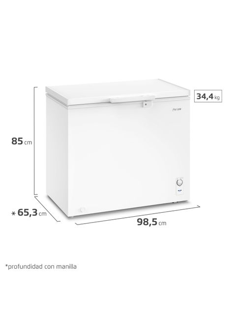 Congelador Freezer Fensa Horizontal 249L Frío Directo Z250D-1