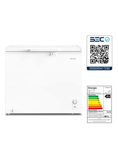 Congelador Freezer Fensa Horizontal 249L Frío Directo Z250D-7