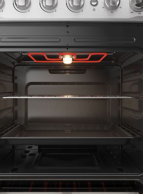 Cocina a Gas 4 Platos Fensa Cubierta Vidrio F 3000 RT Inox-5