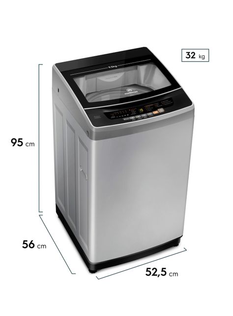 Lavadora Automática 9,5Kg Fuzzy Automático 9,5 SZG Gris-1