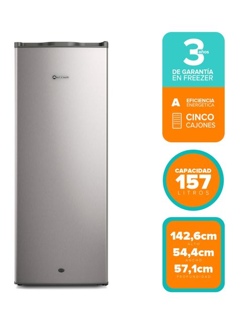 Congelador Freezer Mademsa Vertical 157L Frío Directo M265V-4