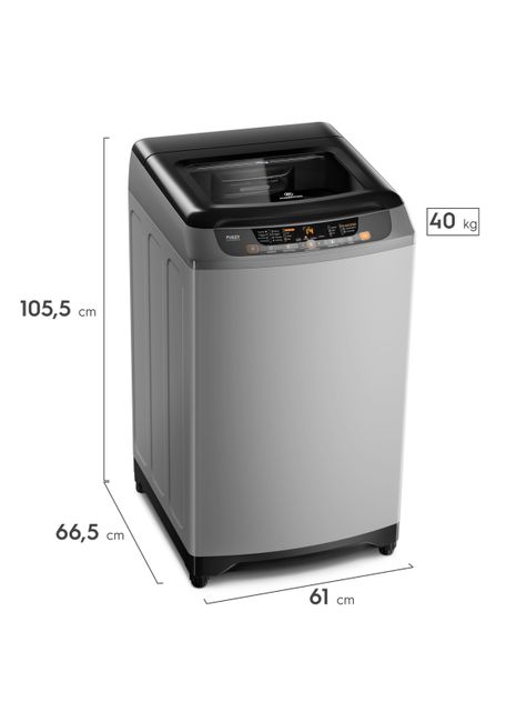 Lavadora Automática 18Kg  Disolución Máxima 18 SZG Gris-1