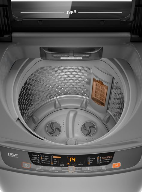 Lavadora Automática 18Kg  Disolución Máxima 18 SZG Gris-3