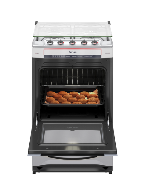 Cocina a Gas 4 Platos Fensa Quemadores Laterales F2525 T-5