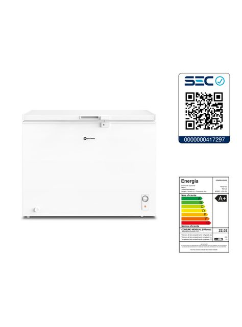 Congelador Freezer Horizontal 290L Frío Directo M300D-7