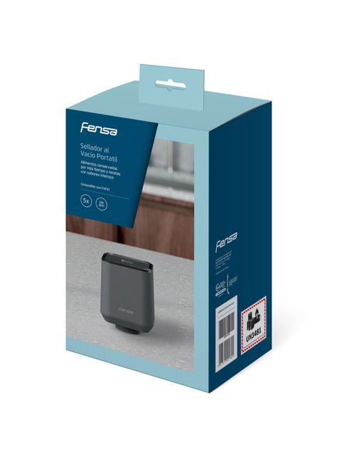 Selladora al Vacío Portátil Fensa con 5 Bolsas Reutilizables-7