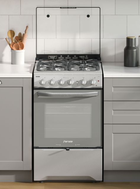 Cocina a Gas 4 Platos Fensa VaporBake Triple Llama F 2808 T-3
