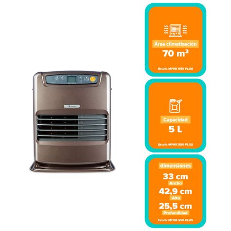 Estufa Parafina Láser Mademsa 5 Litros 3,1Kw MFHK 540 Plus-2