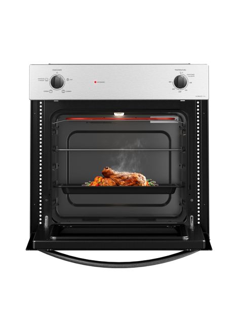 Horno Empotrable Eléctrico 66L Timer M Spazio 110A Gris-4