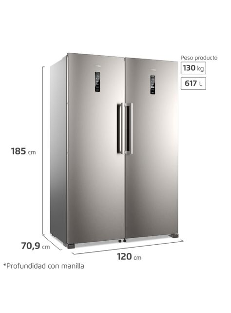 Kit Refrigerador RTI4S + Freezer FTI4S NoFrost Inverter 617L-1