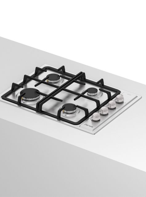 Encimera a Gas 4 Platos Encendido Eléctrico FCE 4 HF T Inox-4