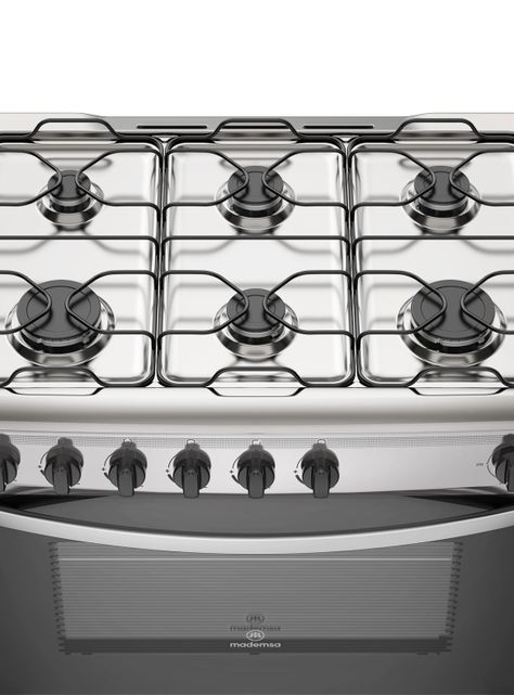 Cocina a Gas 6 Platos Mademsa Parrillas de Alambrón M 810 T-6