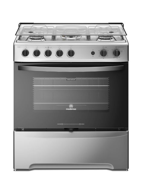 Cocina a Gas 5 Platos Mademsa Triple Llama M 920 T Inox-0