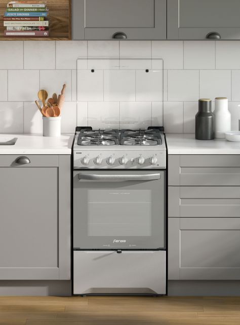 Cocina a Gas 4 Platos Fensa Quemadores Laterales F 2608 T-2
