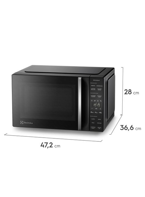 Microondas Electrolux 25 Litros Digital Descongelamiento Asistido ME25N Negro-1