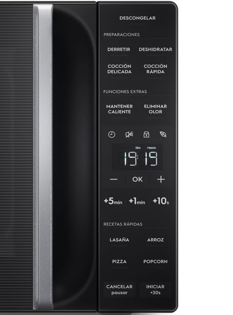 Microondas Electrolux 25 Litros Digital Descongelamiento Asistido ME25N Negro-5