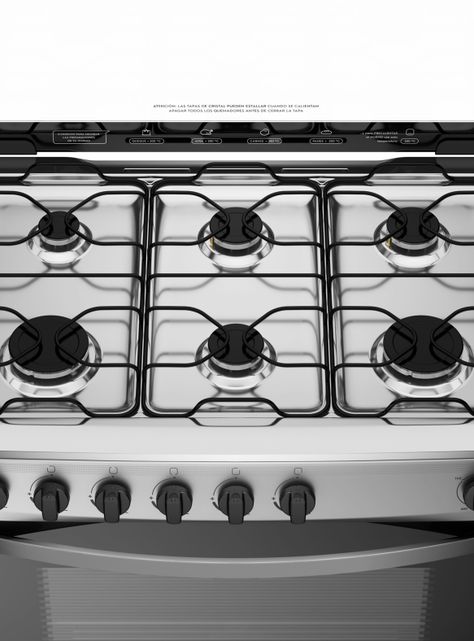 Cocina a Gas 6 Platos Mademsa Quemadores Laterales M 820 T-4