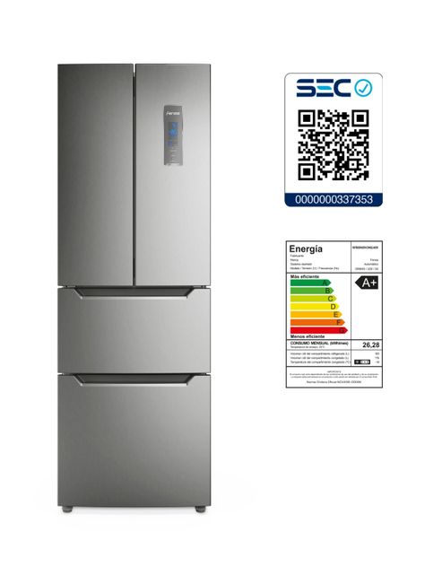 Refrigerador Fensa 298L No Frost 3 Puertas Inverter DM64S-7