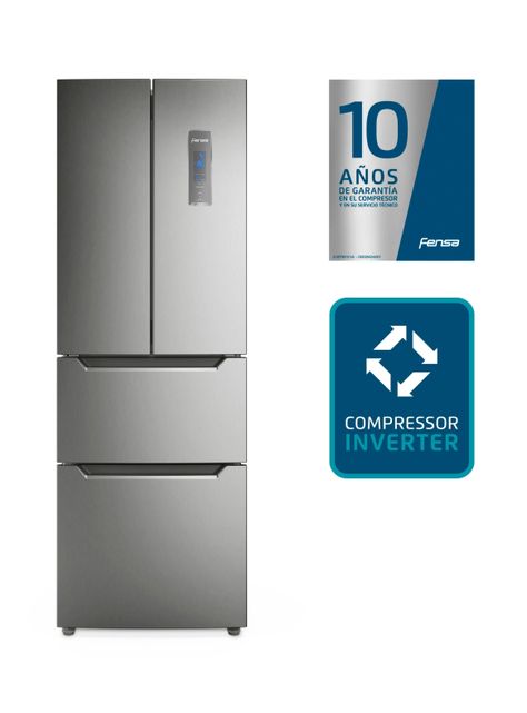 Refrigerador Fensa 298L No Frost 3 Puertas Inverter DM64S-6