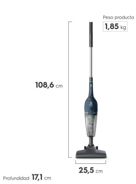 Aspiradora Vertical Electrolux Filtro HEPA y Cable 5m STK14-1