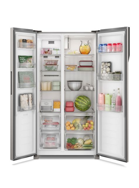 Refrigerador Fensa 436L No Frost Side By Side SFX440 Inox-4