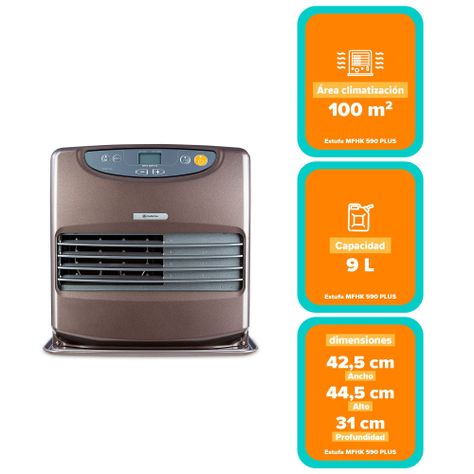 Estufa Parafina Láser Mademsa 9 Litros 4,65Kw MFHK 590 Plus-2