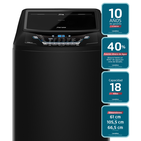 Lavadora Automática 18Kg Carga Superior Premium Care Pro 18-2