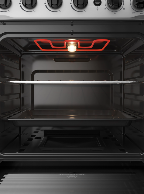 Cocina a Gas 4 Platos Mademsa LimpiaFácil y Grill M 785 T-5