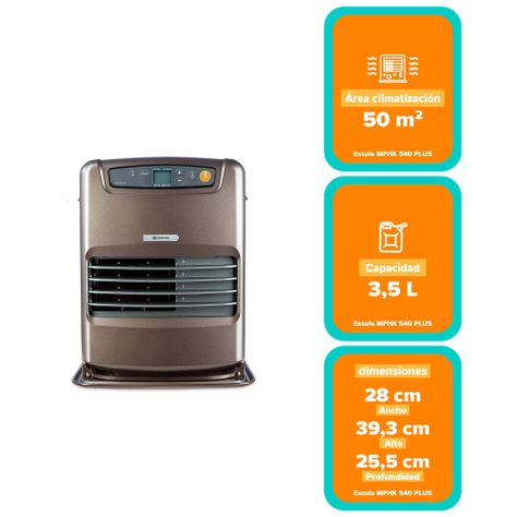 Estufa Parafina Láser Mademsa 3,5 Litros 2,3Kw MFHK 540 Plus-2