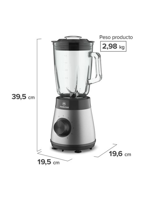 Licuadora Mademsa 1,5L con 5 velocidades 500W MBL50-1