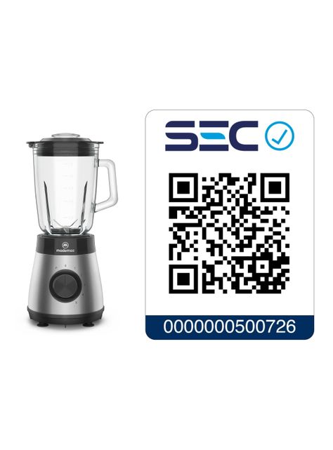 Licuadora Mademsa 1,5L con 5 velocidades 500W MBL50-7