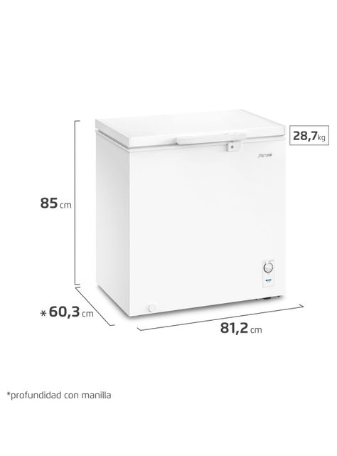 Congelador Freezer Fensa Horizontal 198L Frío Directo Z200D-1