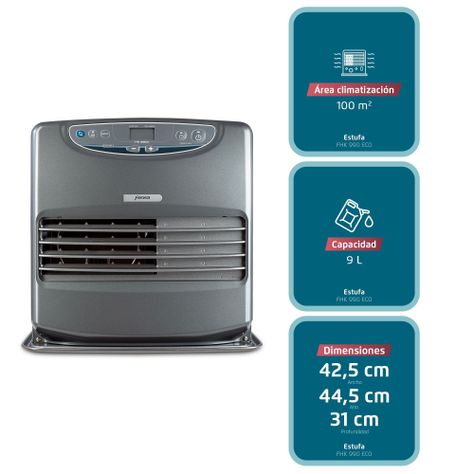 Estufa Parafina Láser Fensa 9 Litros 4,65Kw Eco FHK 990-3