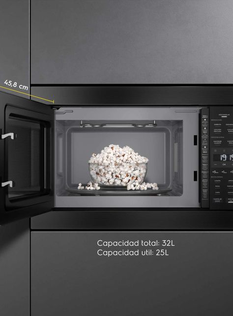 Microondas Empotrable 32 Litros Digital Grill ME3EP Negro-5