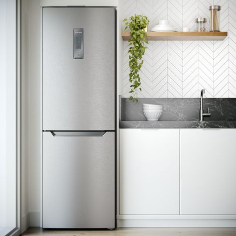 Refrigerador Fensa 322L No Frost Bottom Freezer DB60S Inox-3