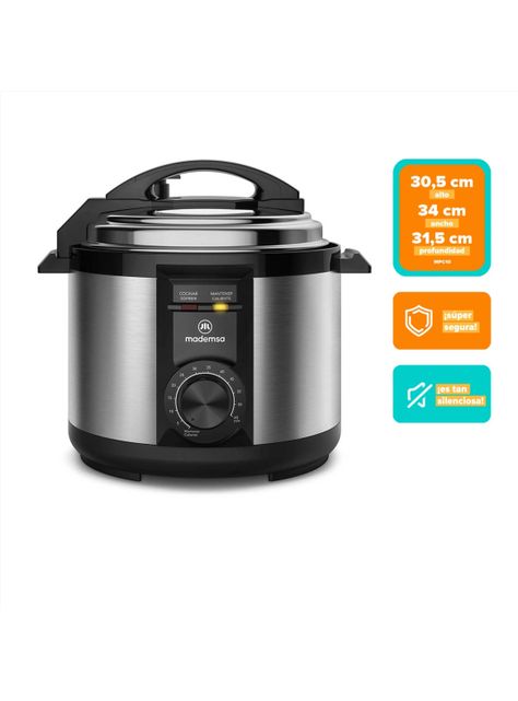 Olla Eléctrica Multicocción Mademsa 5L Temporizador MPC10-2