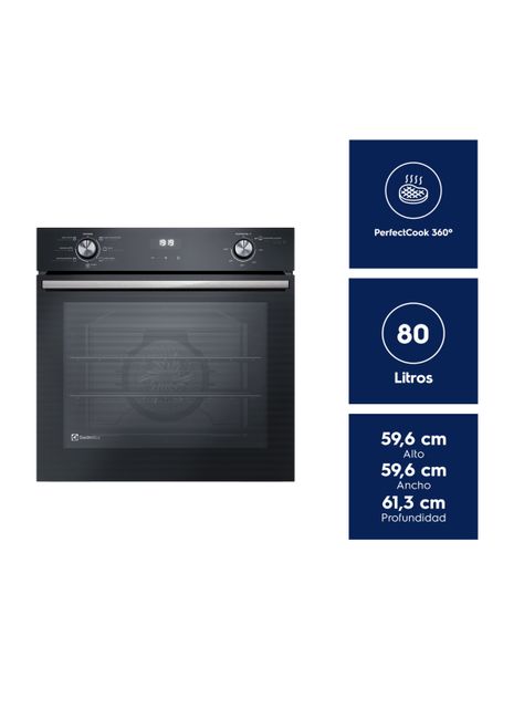 Horno Empotrable Eléctrico 80 Litros PerfectCook360 OE8EH-3