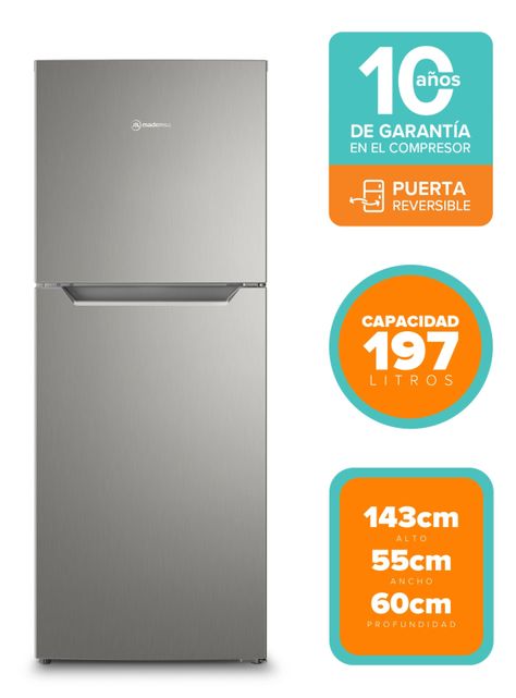 Refrigerador Mademsa 197L No Frost Top Freezer Altus 1200-2
