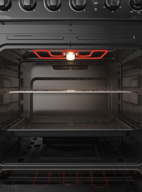Cocina a Gas 4 Platos Fensa Cubierta Vidrio F 3000 BT Negra-5